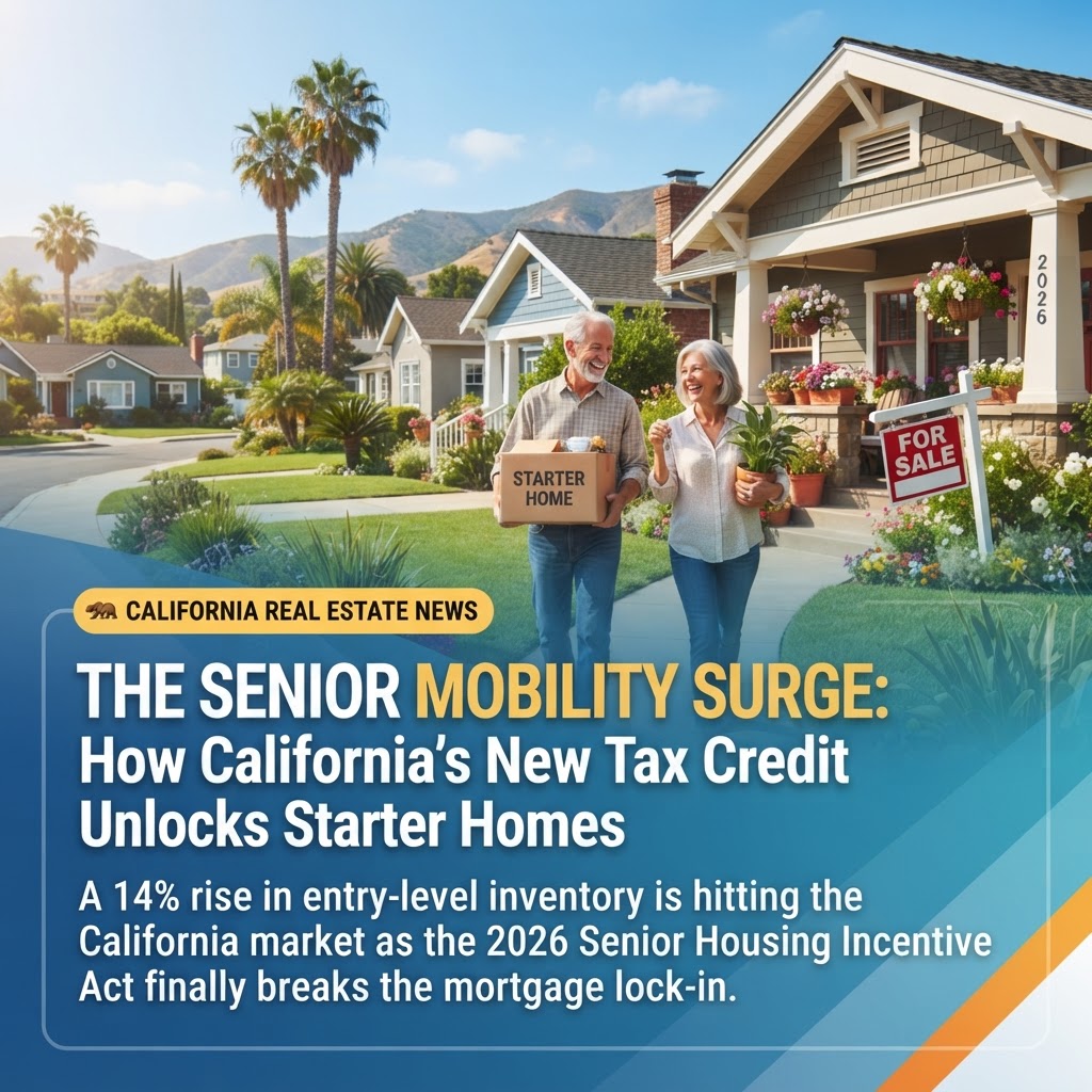 The Senior Mobility Surge: How California’s New Tax Credit Unlocks Starter Homes