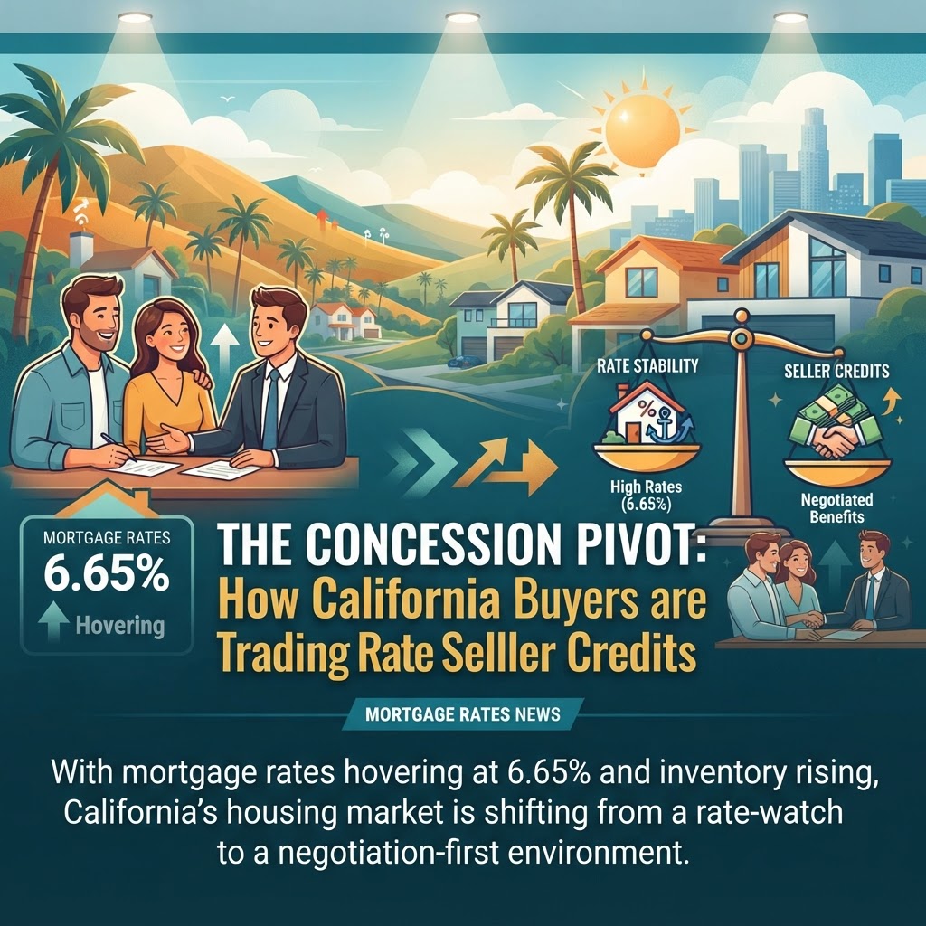 The Concession Pivot: How California Buyers are Trading Rate Stability for Seller Credits
