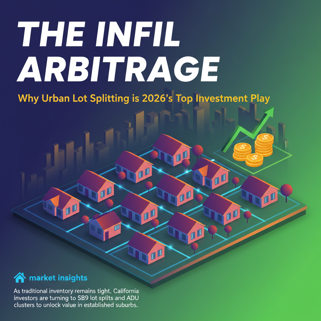The Infill Arbitrage: Why Urban Lot Splitting is 2026’s Top Investment Play