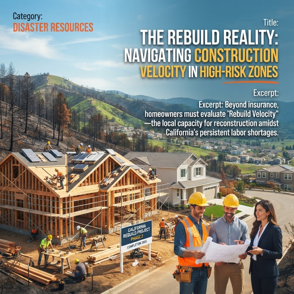 The Rebuild Reality: Navigating Construction Velocity in High-Risk Zones