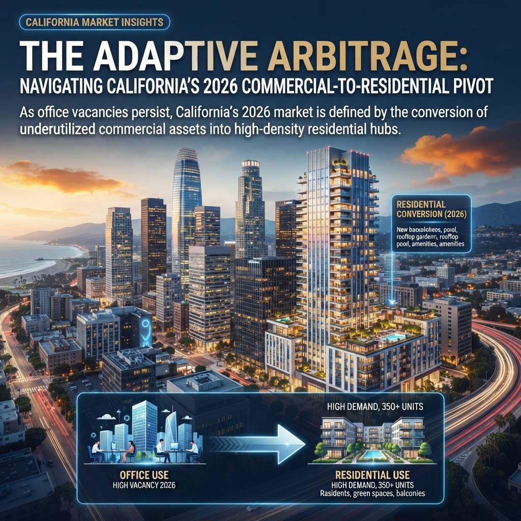 The Adaptive Arbitrage: Navigating California’s 2026 Commercial-to-Residential Pivot