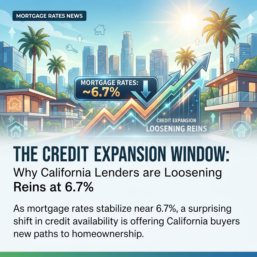 The Credit Expansion Window: Why California Lenders are Loosening Reins at 6.7%