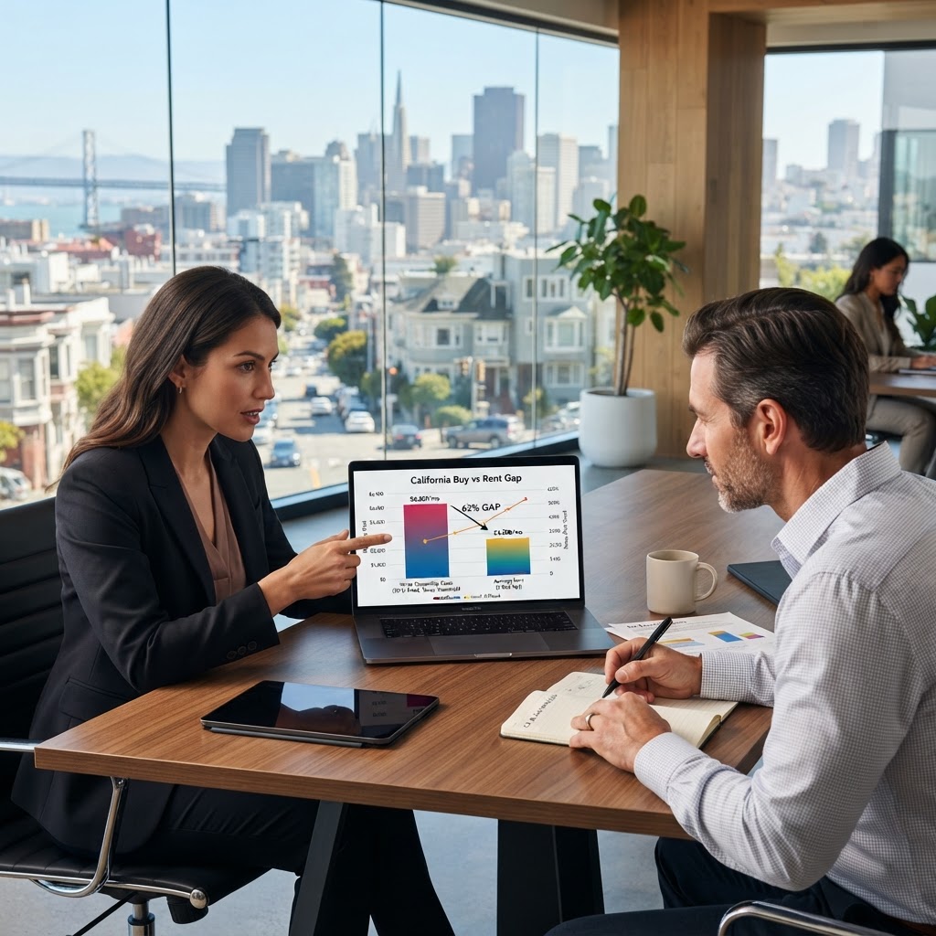 The Ownership Premium Paradox: Navigating California’s 62% Buy-vs-Rent Gap