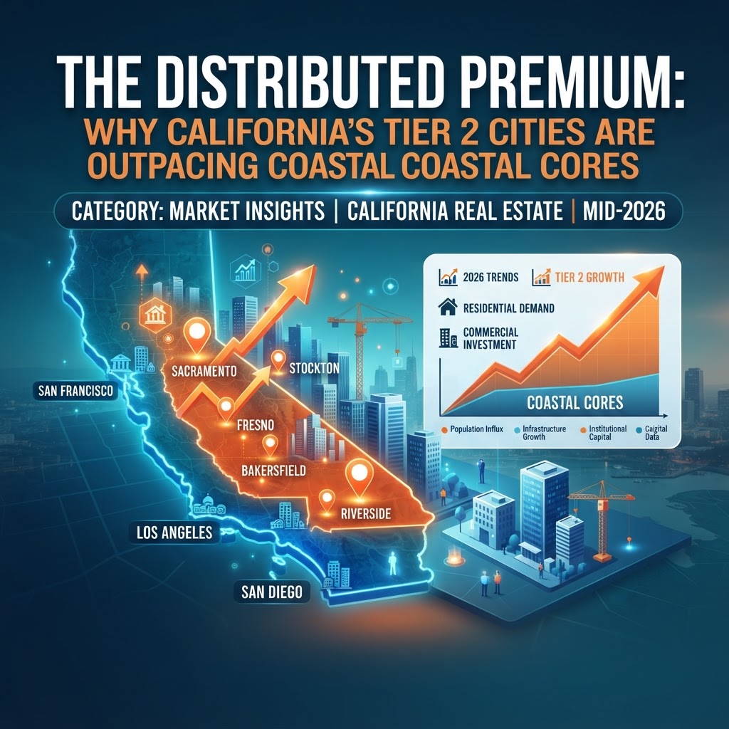 The Distributed Premium: Why California’s Tier 2 Cities Are Outpacing Coastal Cores