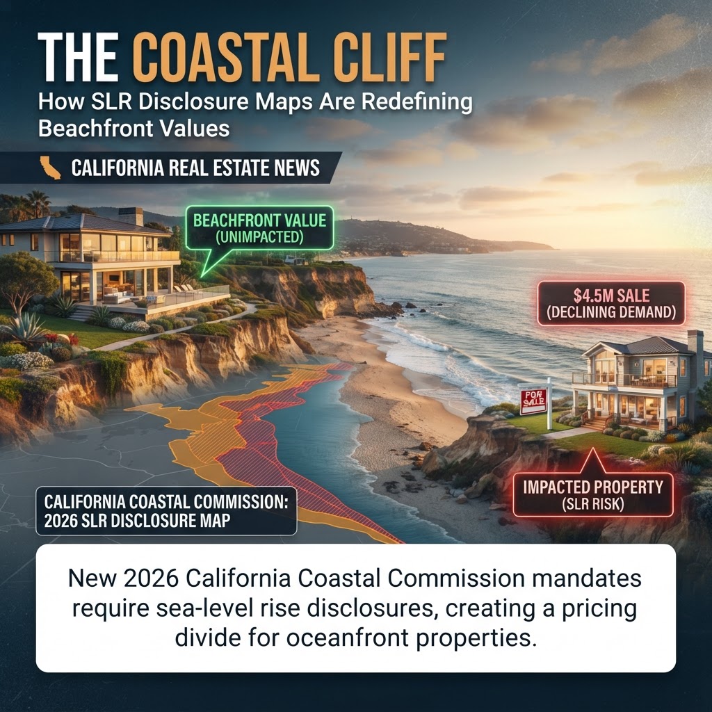 The Coastal Cliff: How SLR Disclosure Maps Are Redefining Beachfront Values