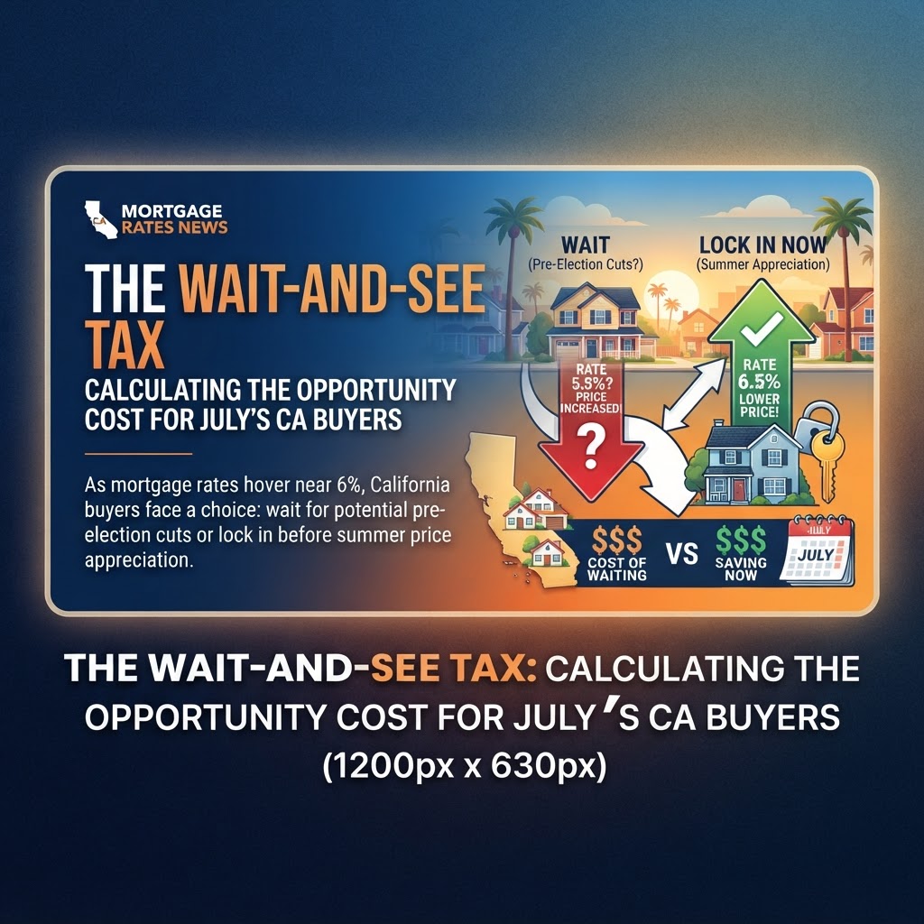 The Wait-and-See Tax: Calculating the Opportunity Cost for July’s CA Buyers
