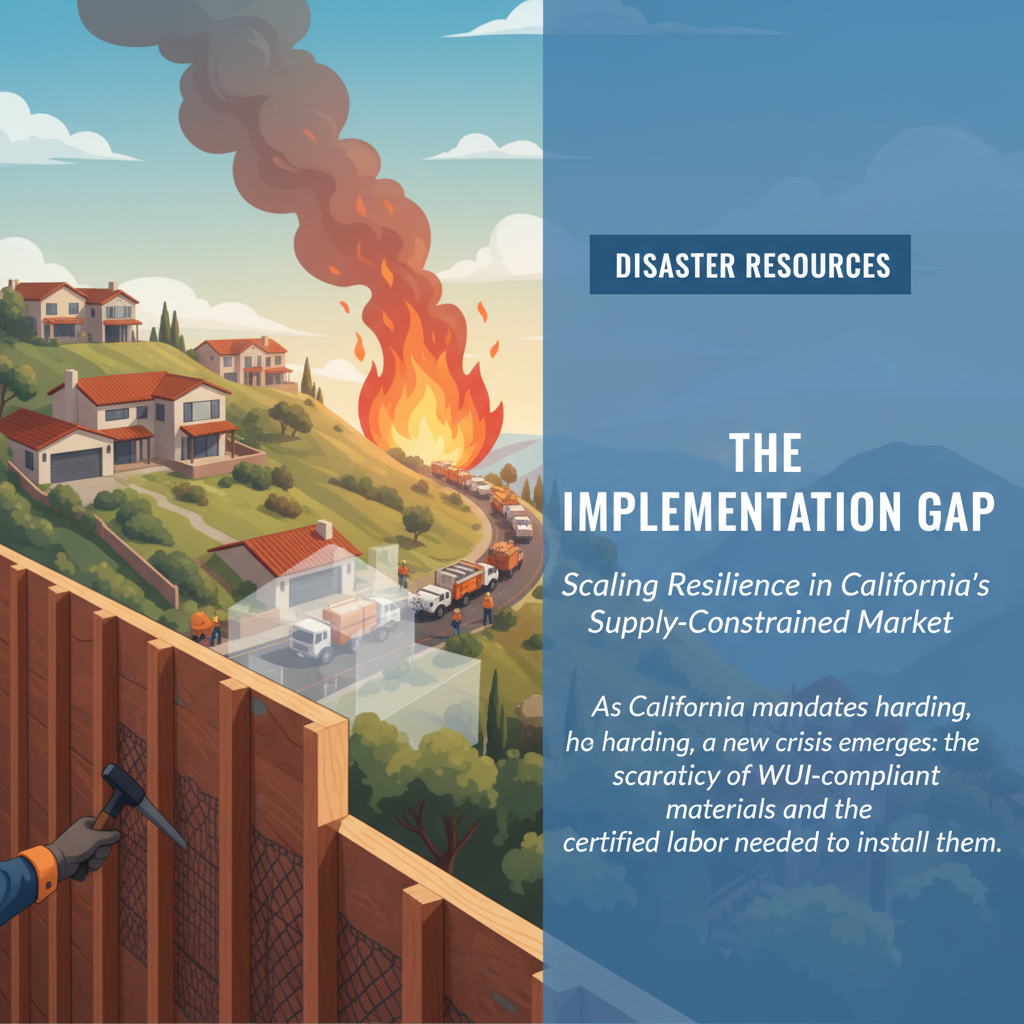 The Implementation Gap: Scaling Resilience in California’s Supply-Constrained Market