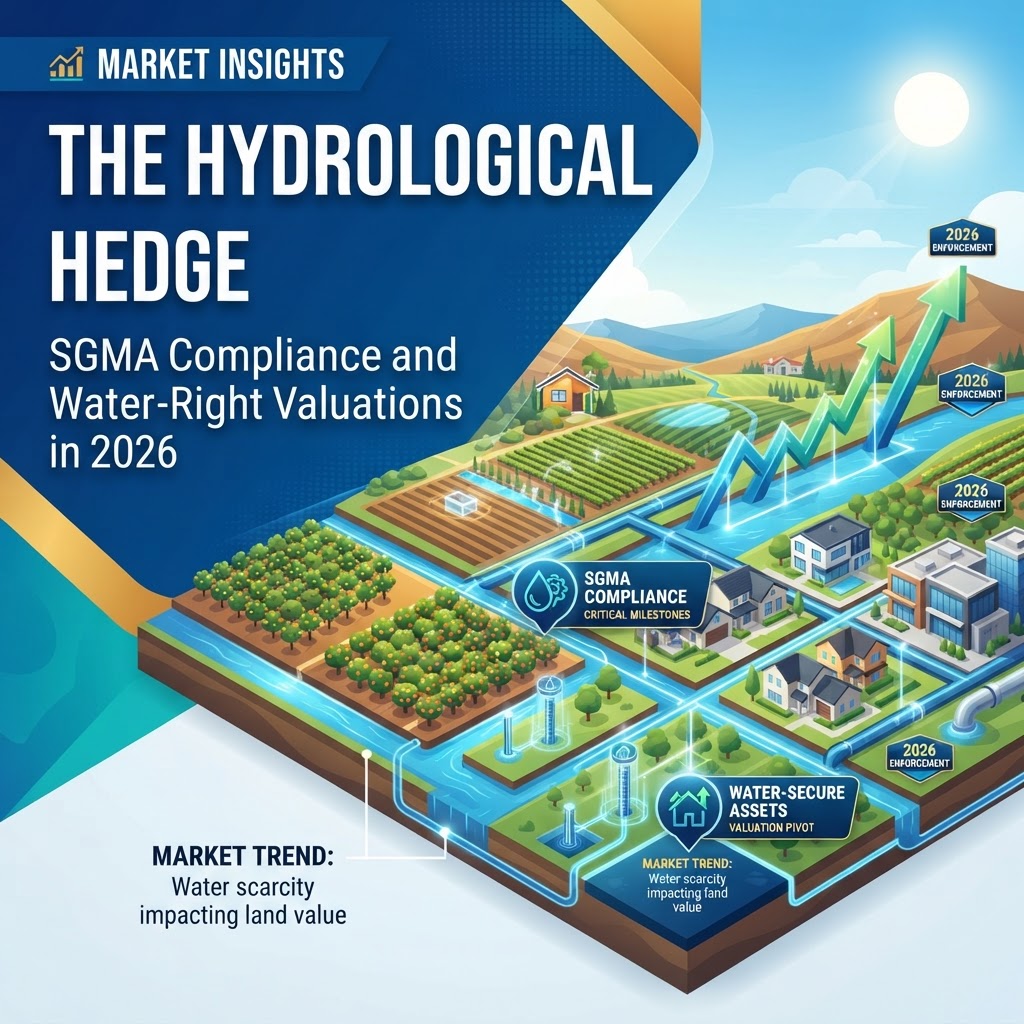 The Hydrological Hedge: SGMA Compliance and Water-Right Valuations in 2026