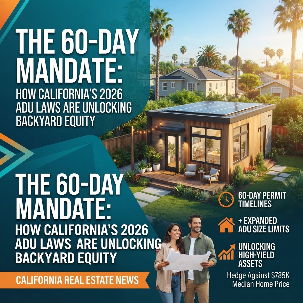 The 60-Day Mandate: How California’s 2026 ADU Laws Are Unlocking Backyard Equity