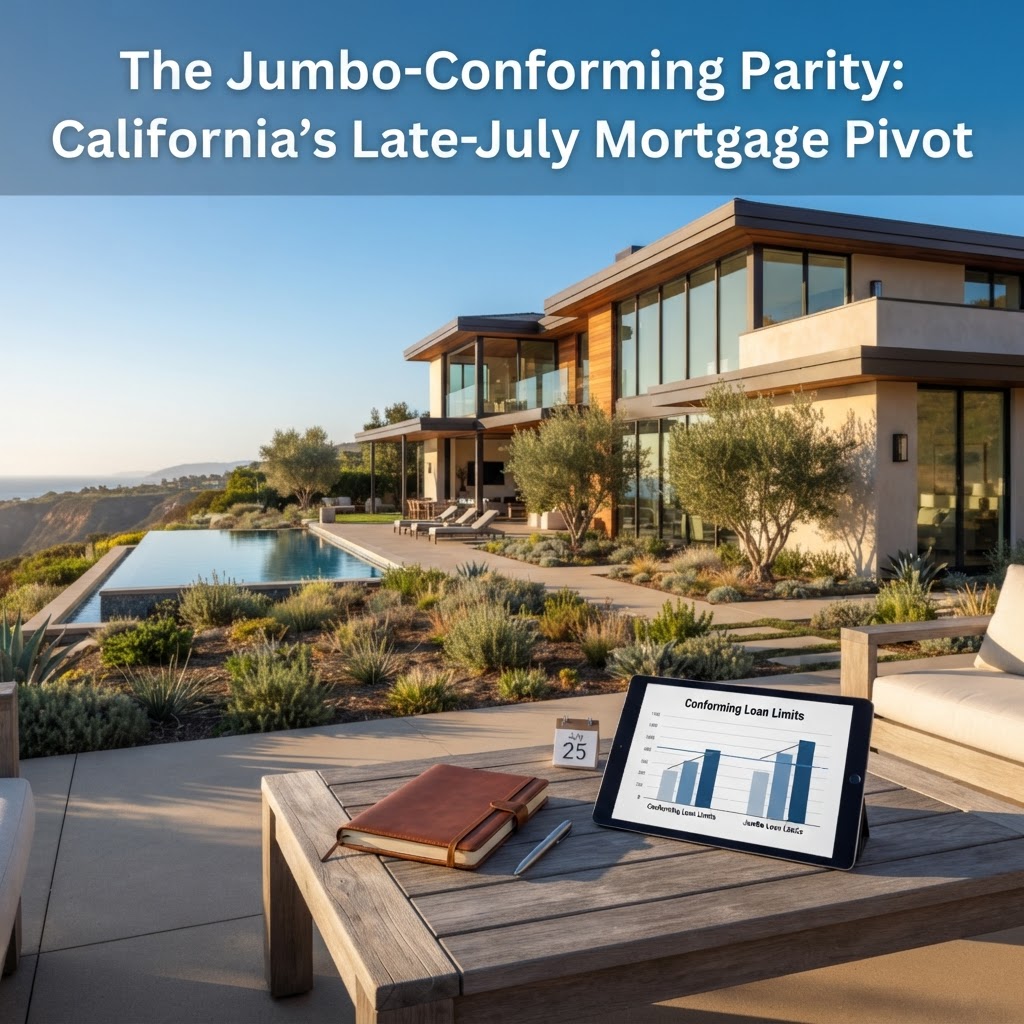 The Jumbo-Conforming Parity: California’s Late-July Mortgage Pivot