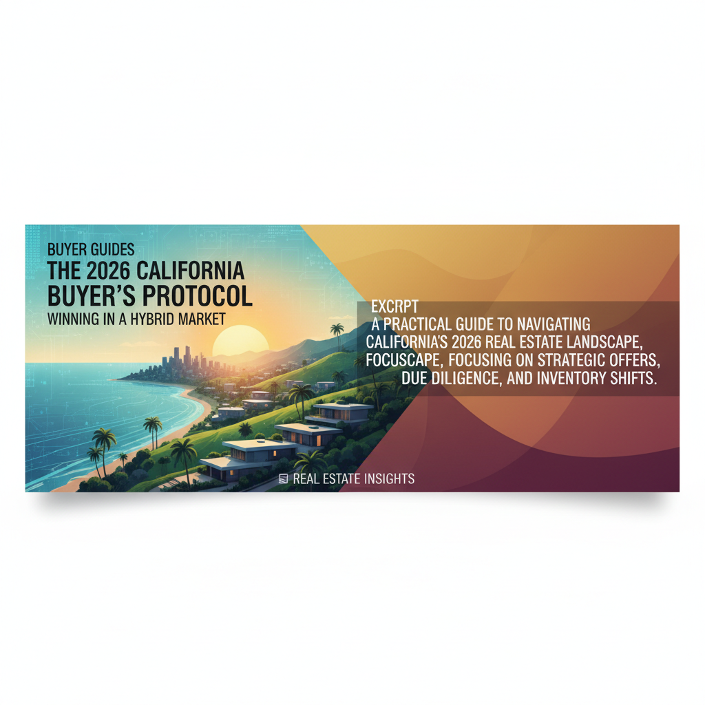 The 2026 California Buyer’s Protocol: Winning in a Hybrid Market