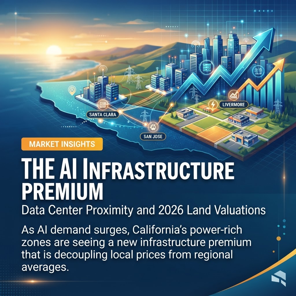 The AI Infrastructure Premium: Data Center Proximity and 2026 Land Valuations