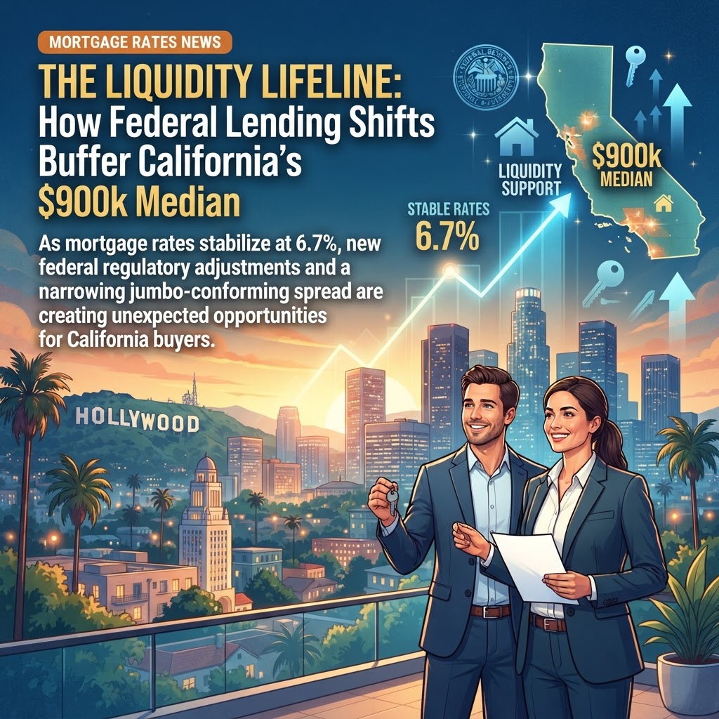 The Liquidity Lifeline: How Federal Lending Shifts Buffer California’s $900k Median