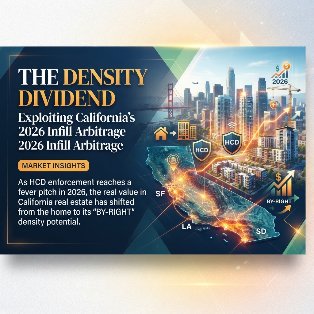 The Density Dividend: Exploiting California’s 2026 Infill Arbitrage