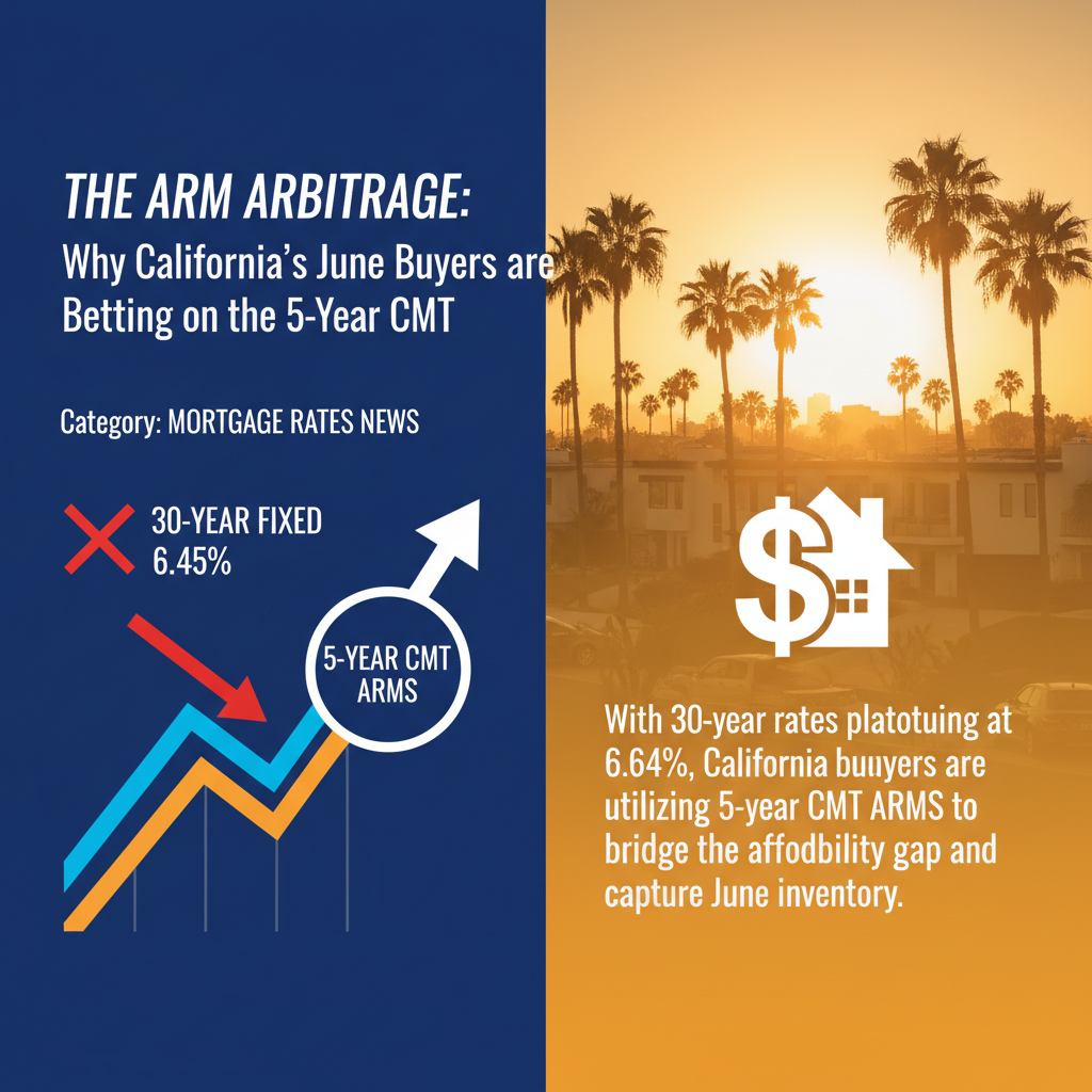 The ARM Arbitrage: Why California’s June Buyers are Betting on the 5-Year CMT