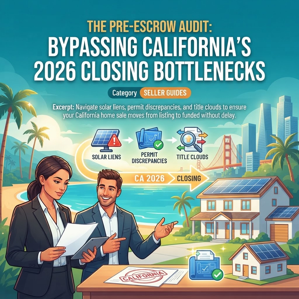 The Pre-Escrow Audit: Bypassing California’s 2026 Closing Bottlenecks