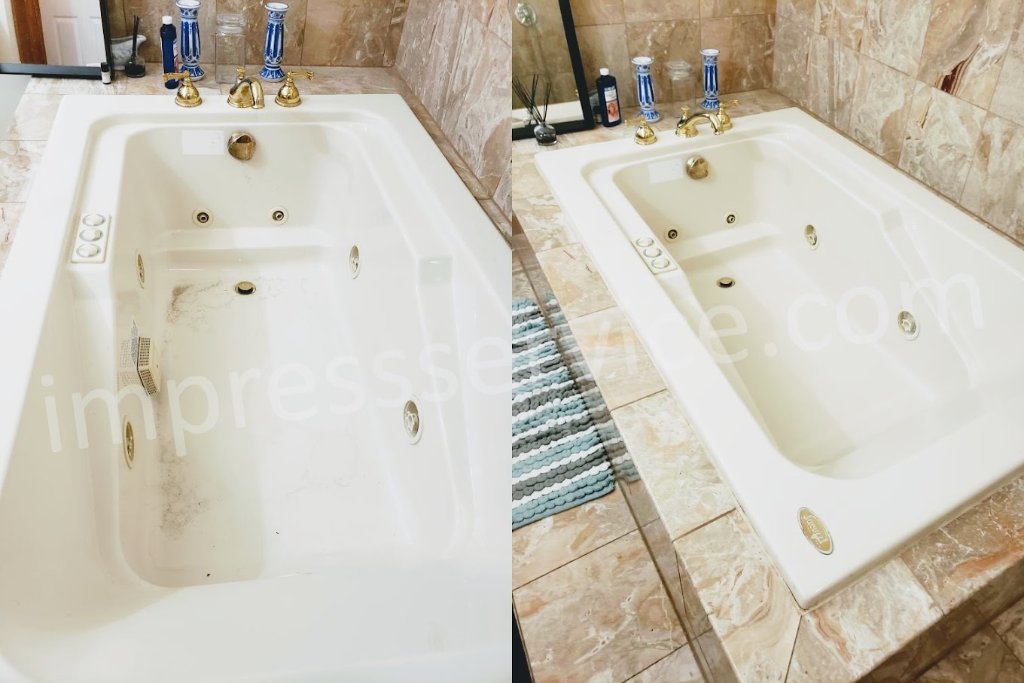 Spa Tub Deep Clean β before