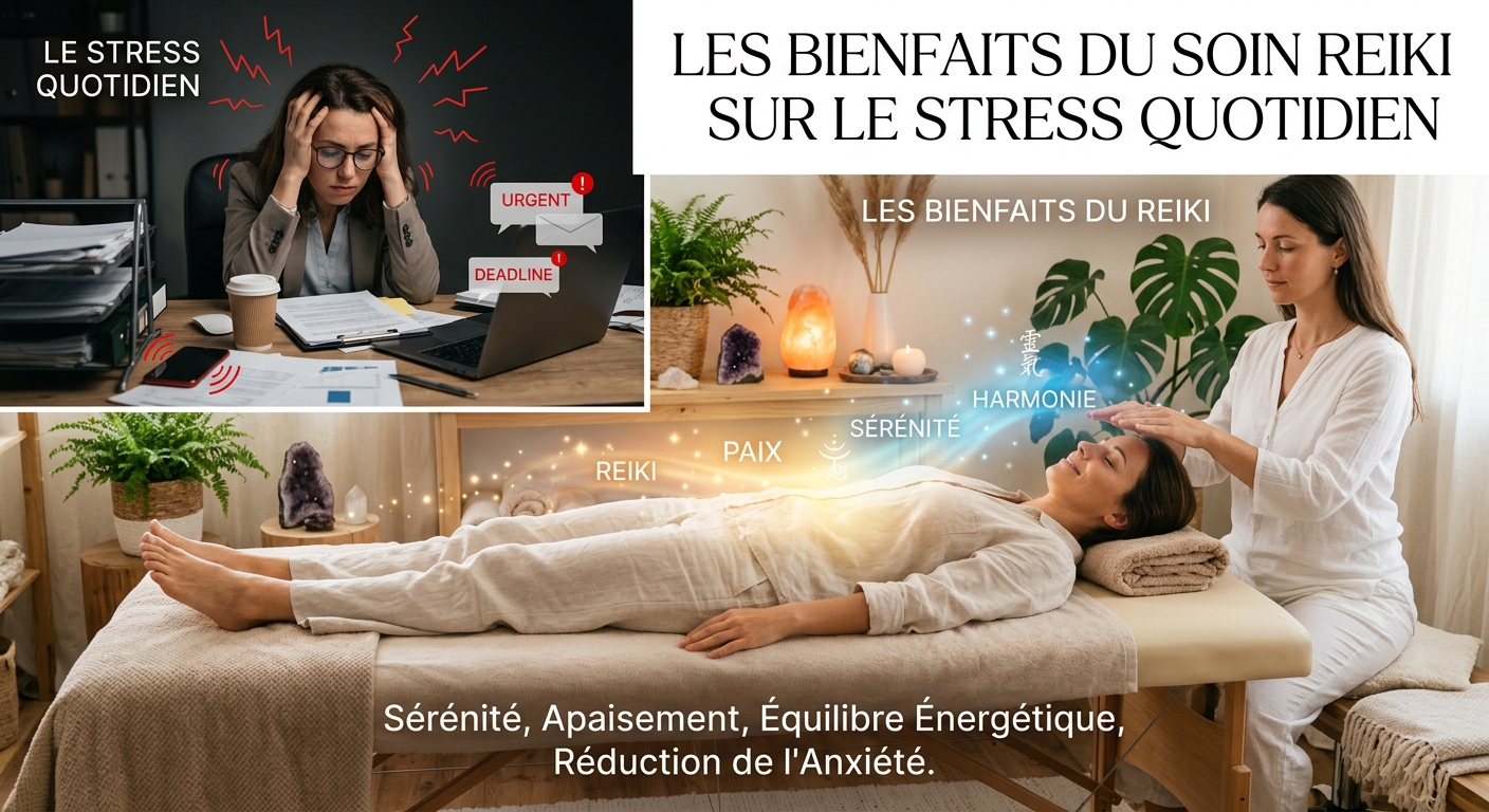 Les bienfaits du Soin Reiki sur le stress quotidien | Suspendisse Bien-Être