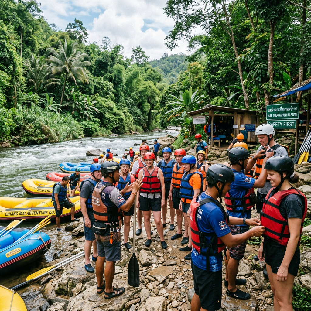 Chiang Mai White Water Rafting – Mae Taeng River Grade 3-4 Rapids 4