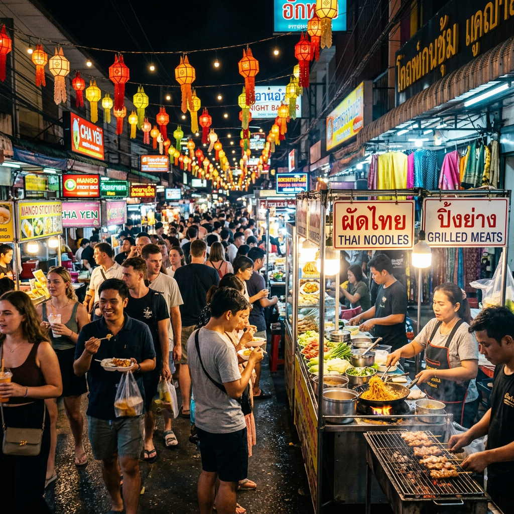 Chiang Mai Night Bazaar & Street Food Experience – Market & Culinary Tour