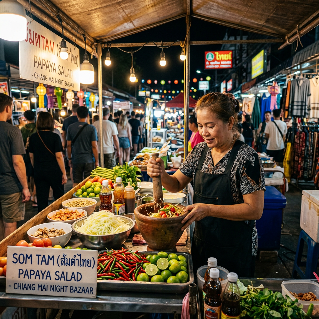 Chiang Mai Night Bazaar & Street Food Experience – Market & Culinary Tour 5