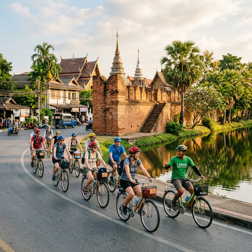 Chiang Mai Historic Old City Cycling Tour