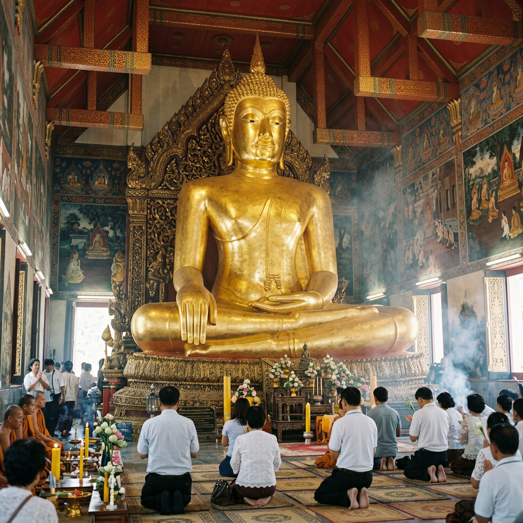 Wat Phanan Choeng – Giant Golden Buddha