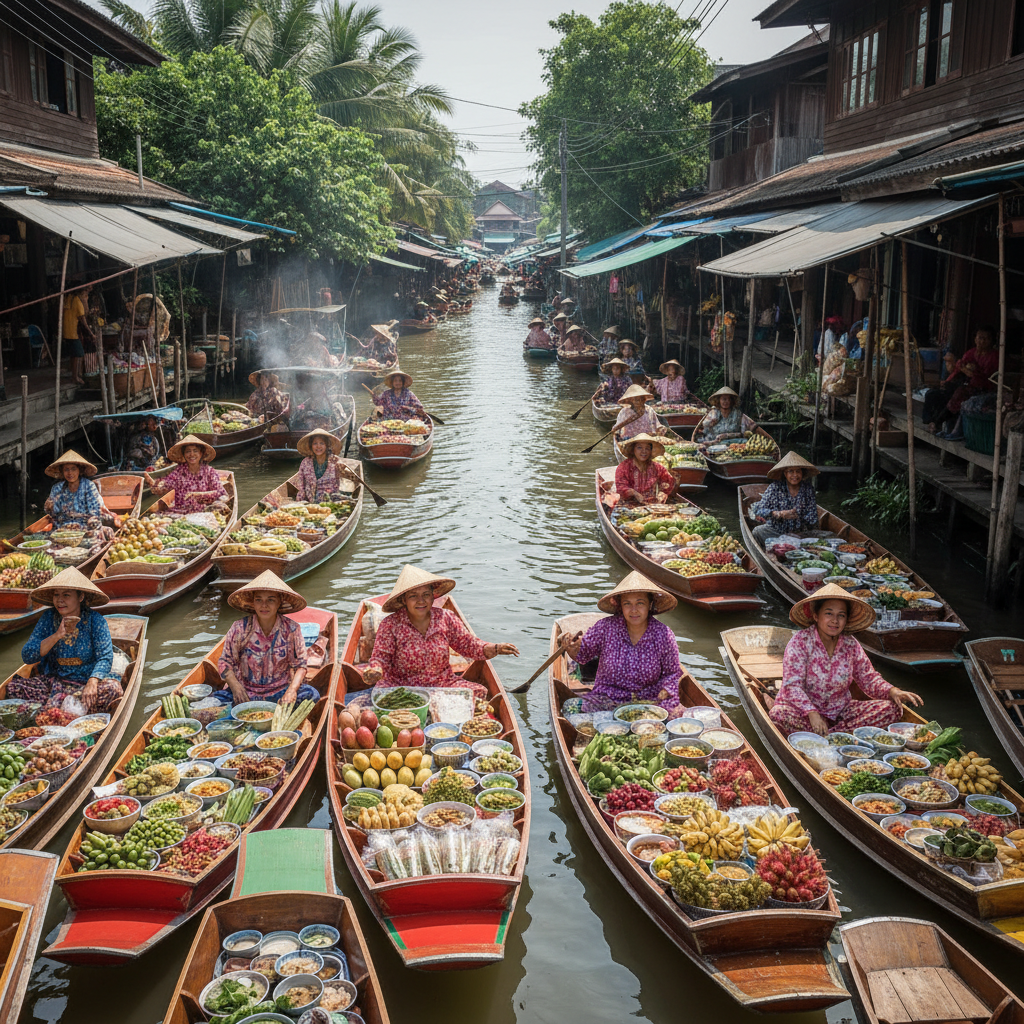 Floating Market Bangkok – Damnoen Saduak