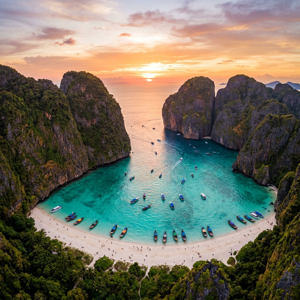 Phi Phi Islands from Krabi