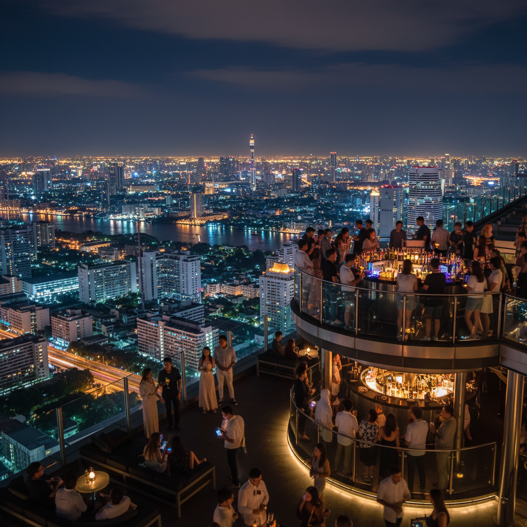 Bangkok Rooftop Bars (Sky Bar & Vertigo) 7