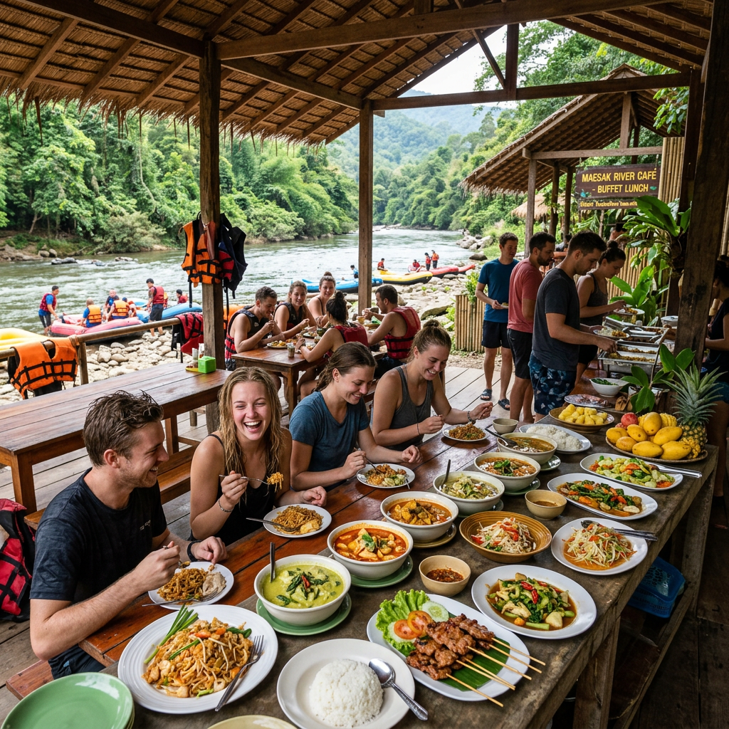 Chiang Mai White Water Rafting – Mae Taeng River Grade 3-4 Rapids 6