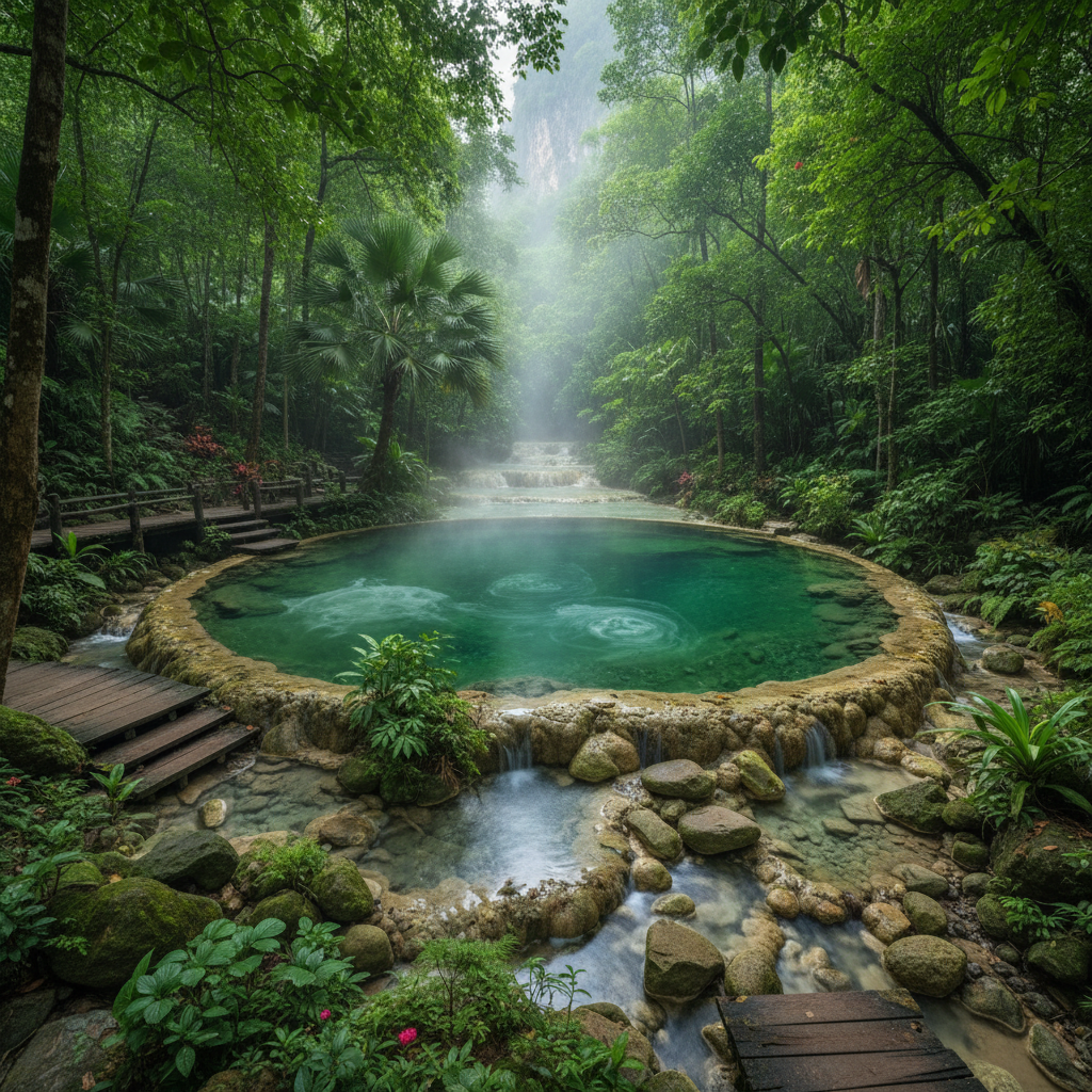 Crystal Pool & Hot Springs (Thung Teao Forest Park)