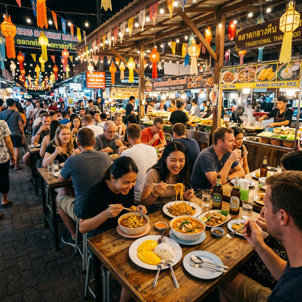 Chiang Mai Night Bazaar & Street Food Experience – Market & Culinary Tour 4