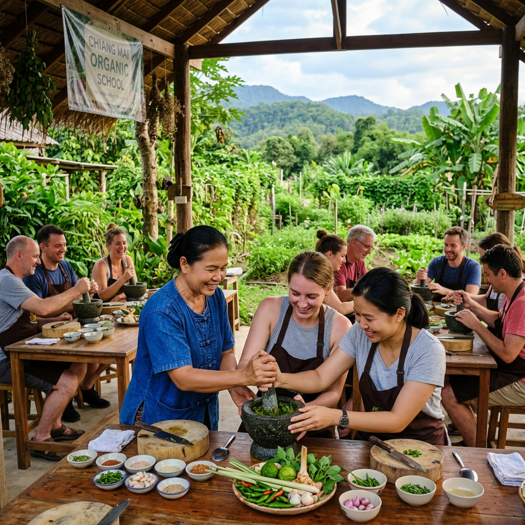 Chiang Mai Thai Cooking Class – Authentic Northern Cuisine with Farm & Market Visit 5