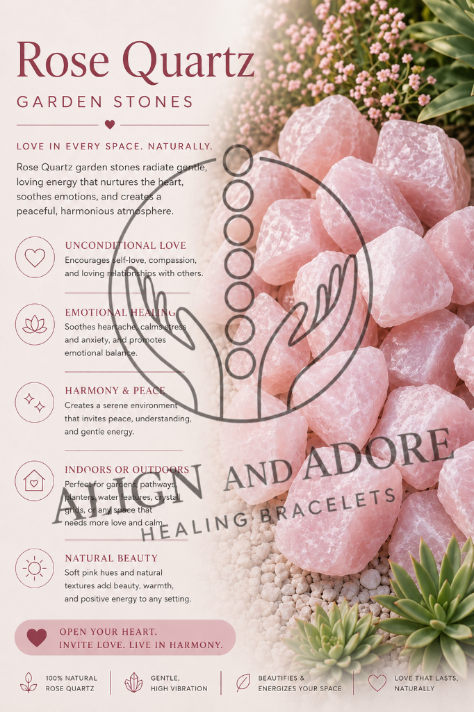 Rose Quartz Garden Stones