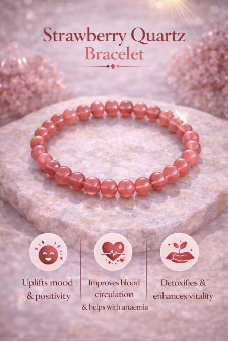 Strawberry Quartz Bracelet