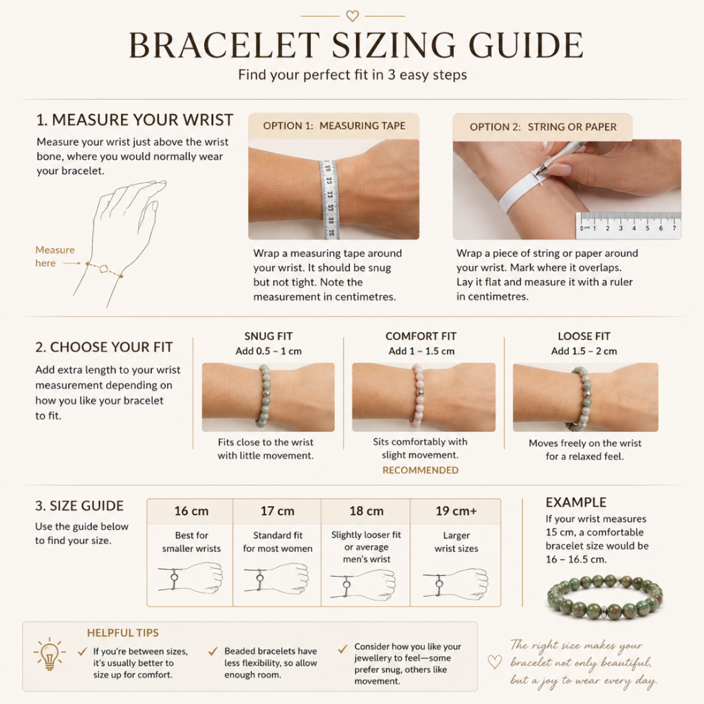 Bracelet Sizing Guide