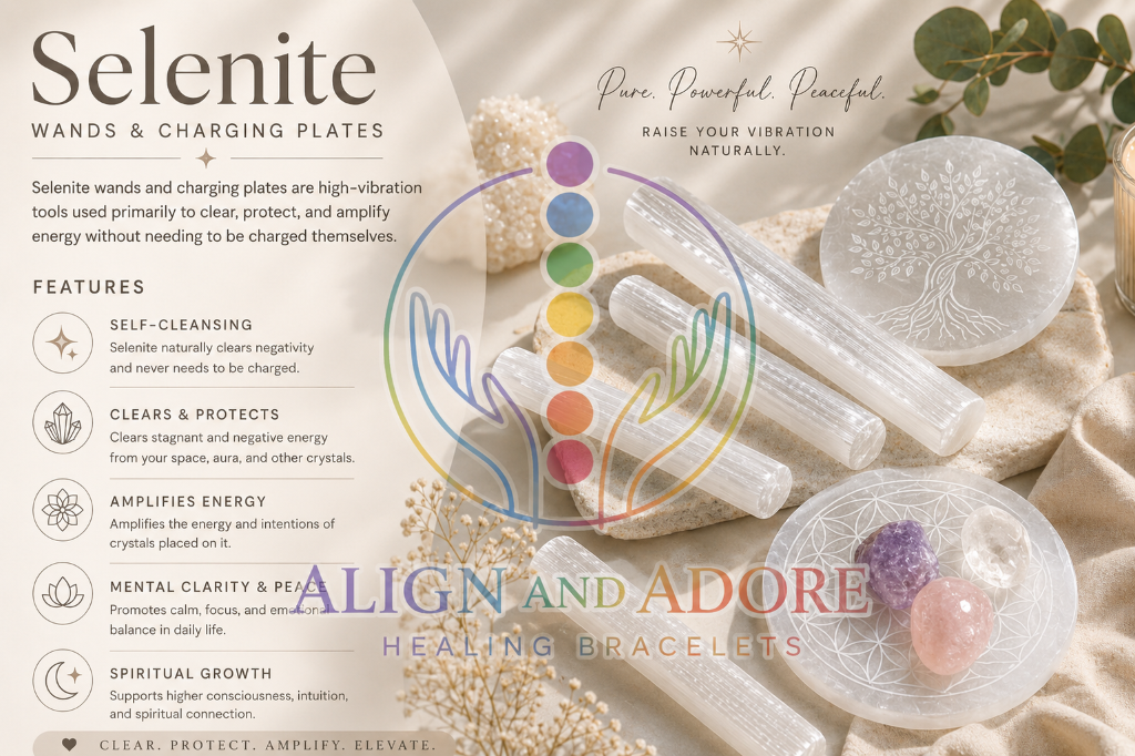 Selenite Wands & Charging Plates