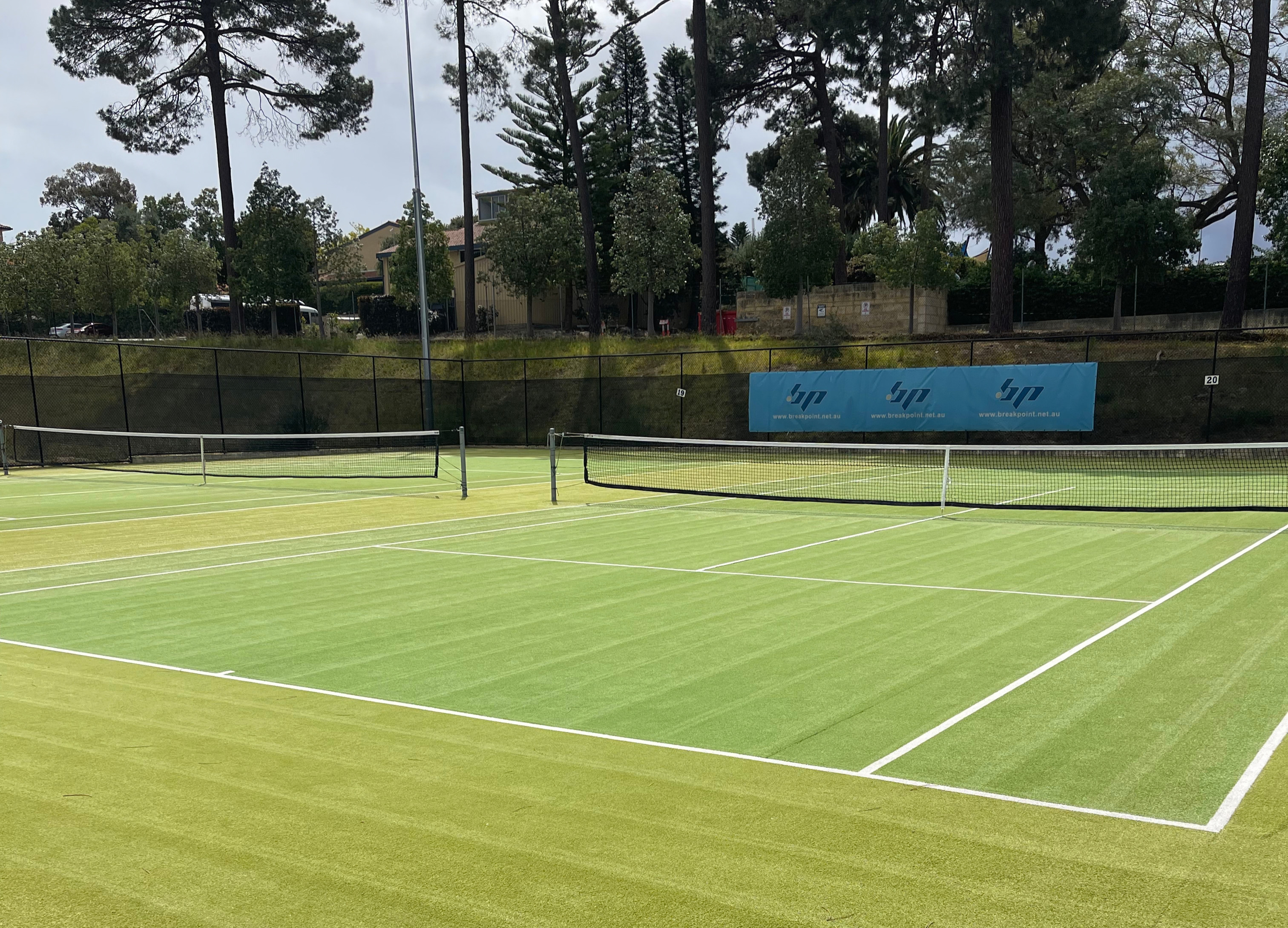 Synthetic court after a full deep clean