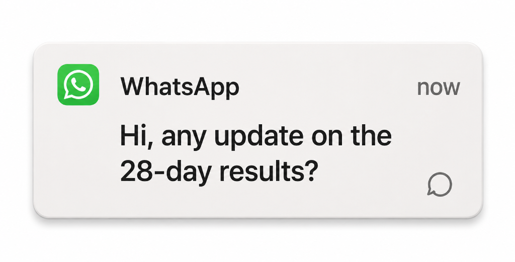 WhatsApp notification