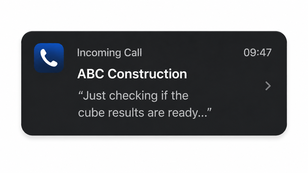 Incoming call notification