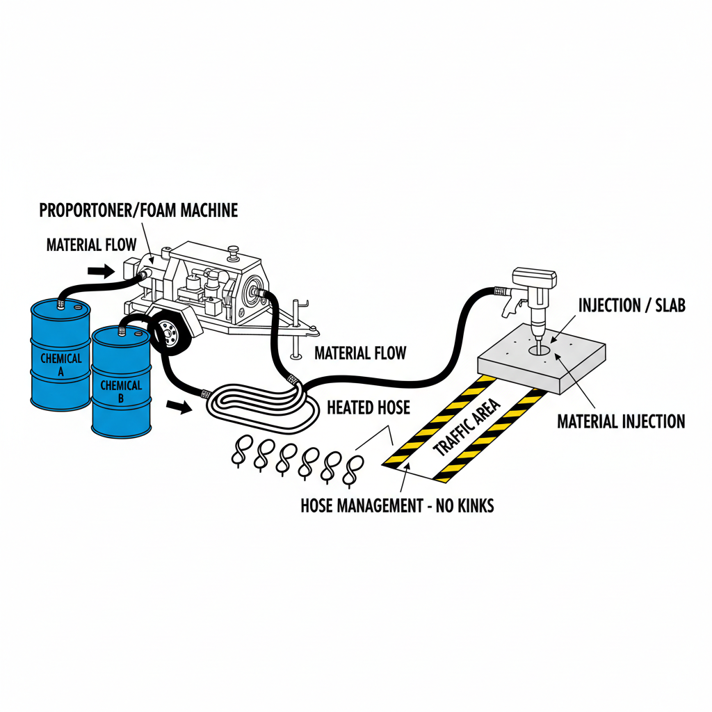 Equipment Setup & Hose Routing