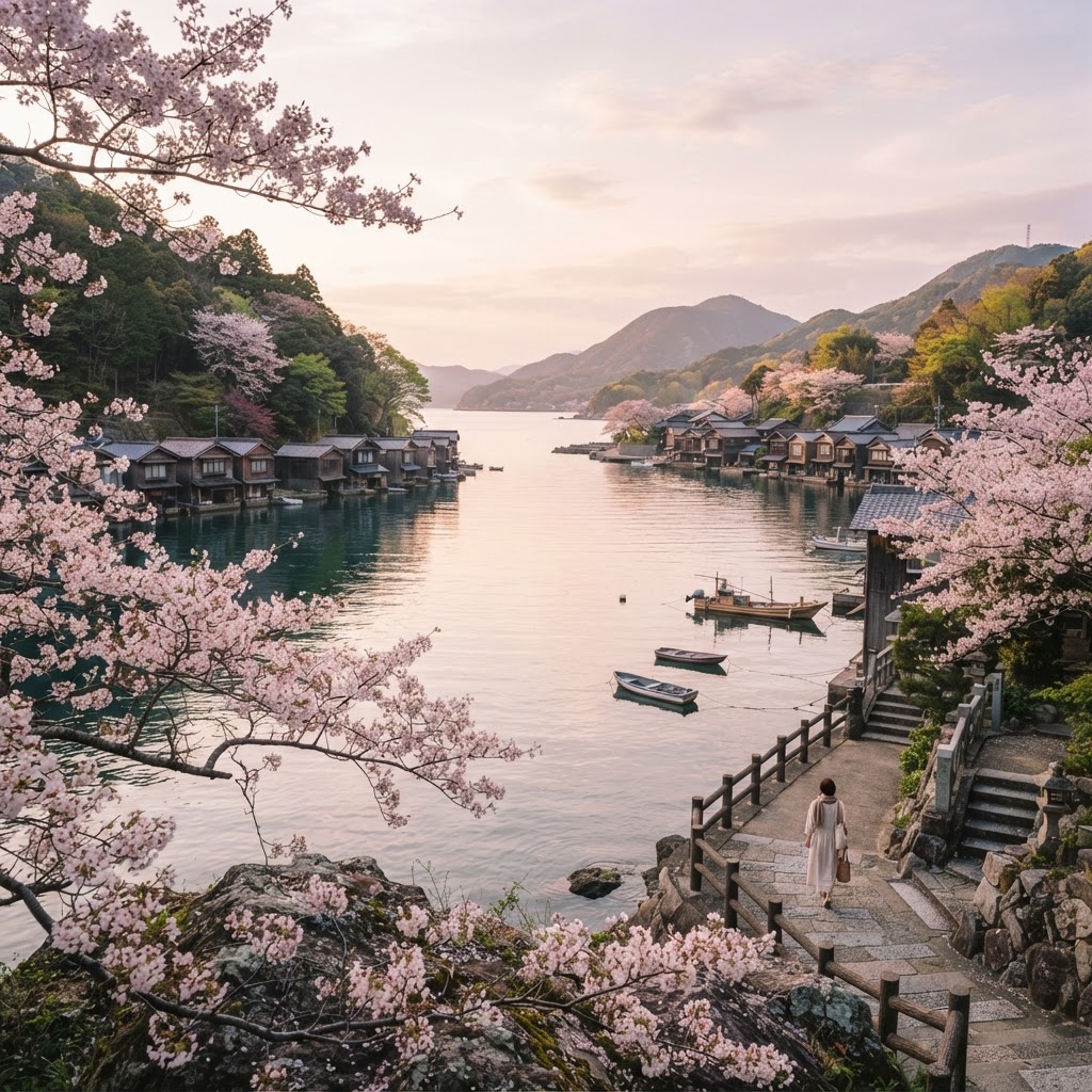 Cherry Blossoms & Coast