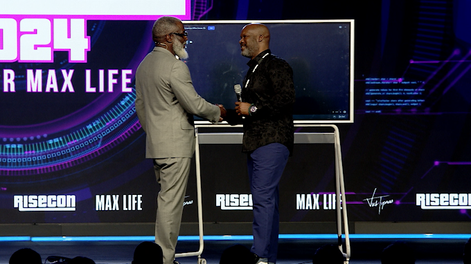 C.W. Zev on stage at RiseCon Max Life 2024