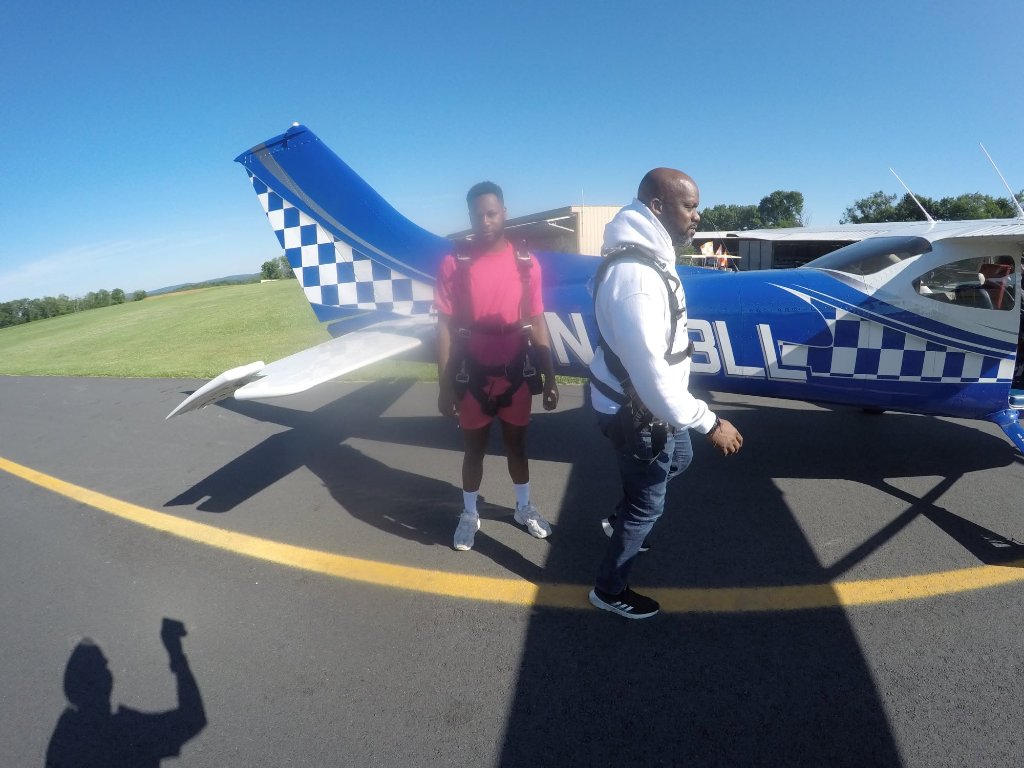 C.W. Zev skydiving adventure