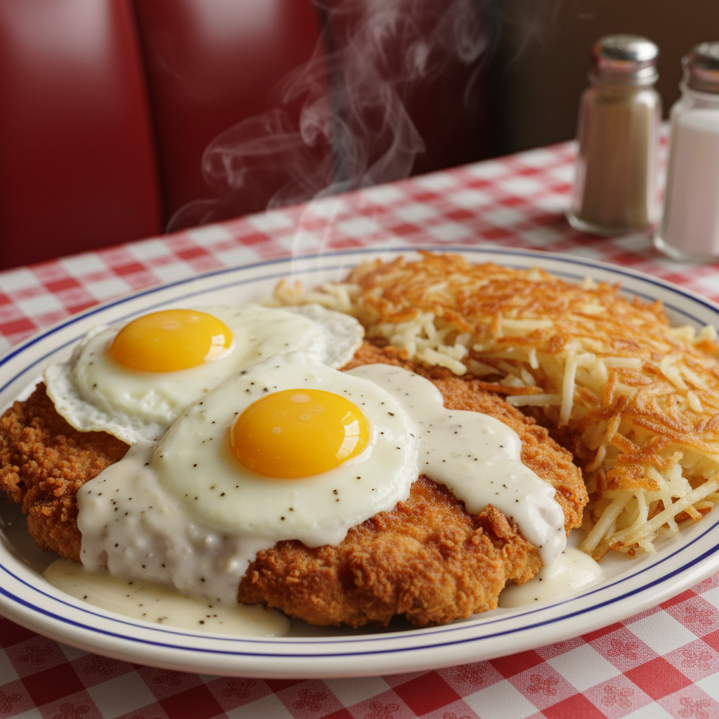 Chicken Fried Steak & Eggs