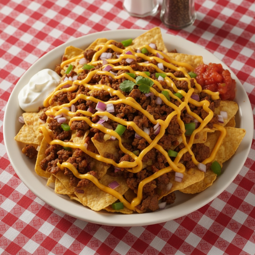 Meat and Cheese Nachos