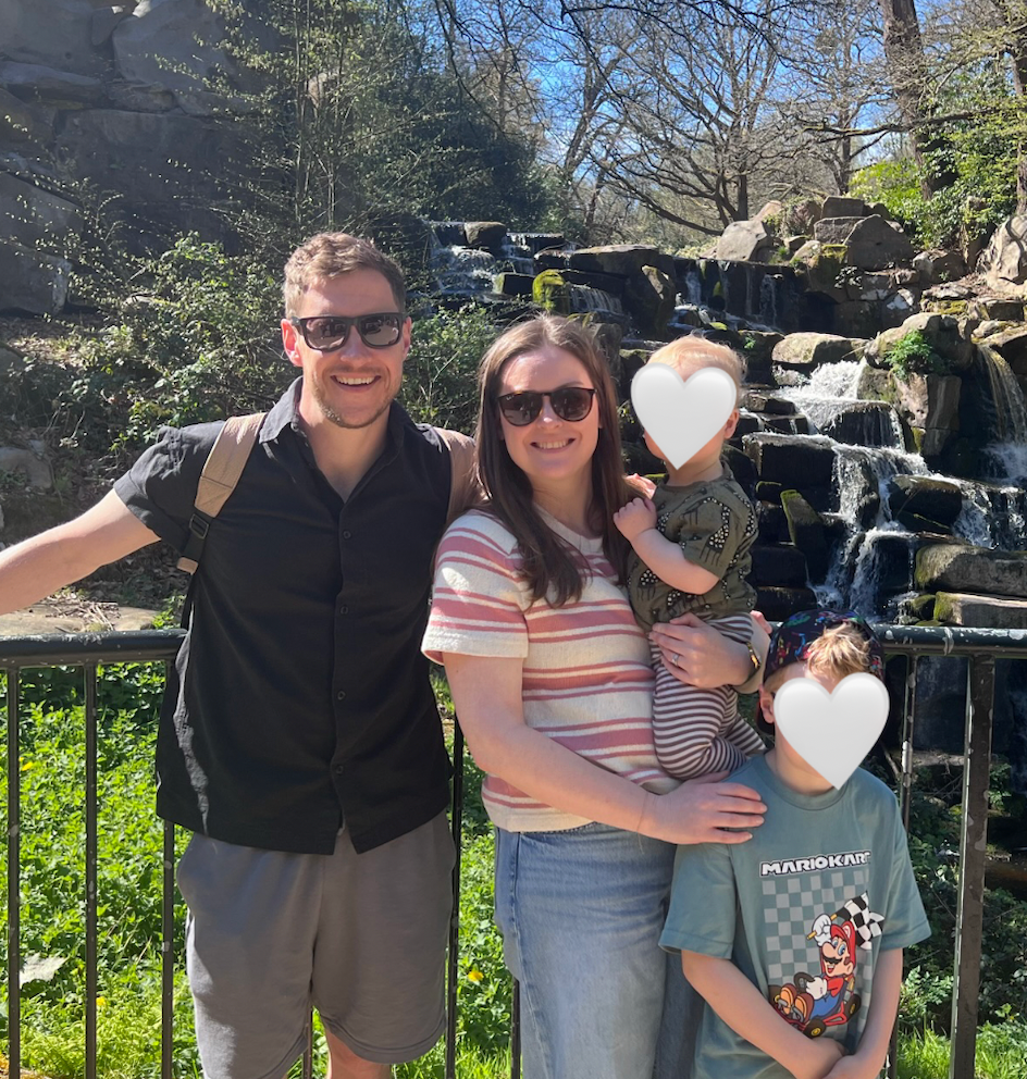 Sam with her family