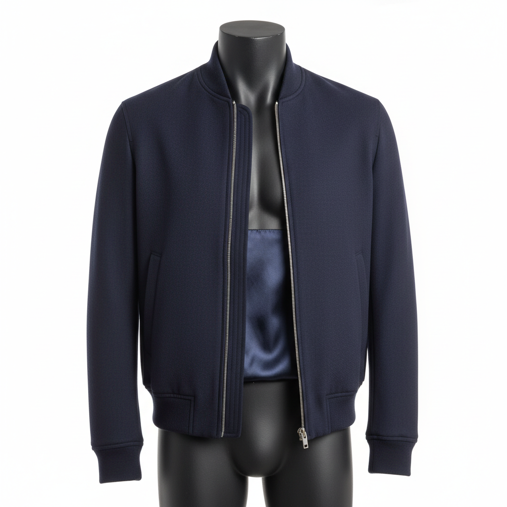 Men's Premium Navy Bomber Jacket