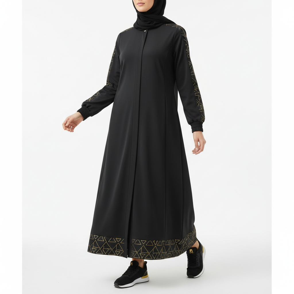 Charcoal Sport Luxe Abaya